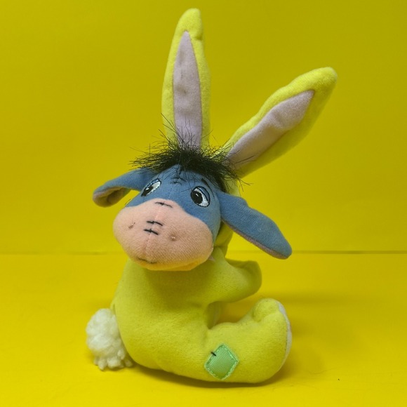Fisher Price Plush Eeyore Bunny w/ Ears Hugger Plush Toy Stuffed Animal 2002 - Picture 15 of 16